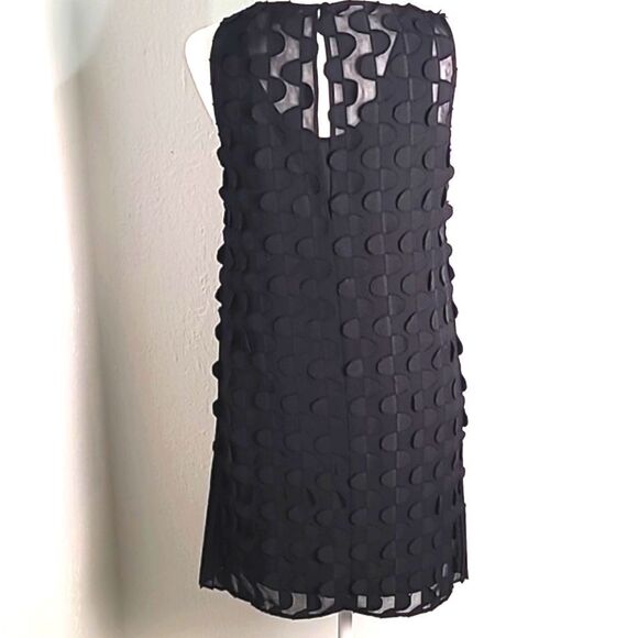 Nic + Zoe Sleeveless Black Dress with Scalloped Overlay, Size PP, NWOT - Picture 5 of 8